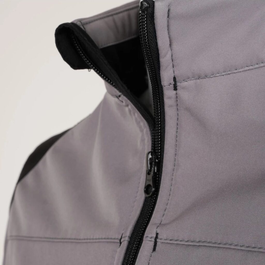 Stretch-Softshell-Jacke – grau/schwarz – 4