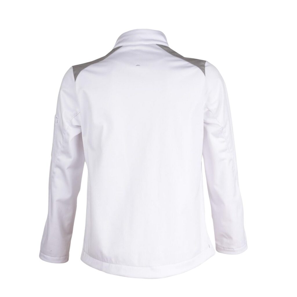 Stretch-Softshell-Jacke – weiß/grau – 3