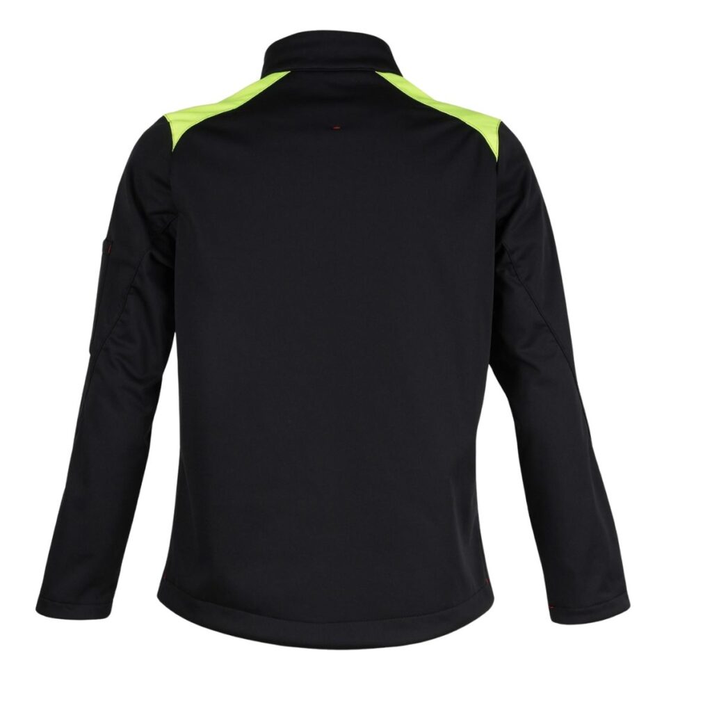 Stretch-Softshell-Jacke – schwarz/gelb – 5