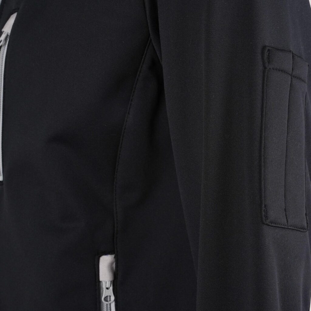 Stretch-Softshell-Jacke – schwarz/grau-Effekt – 3