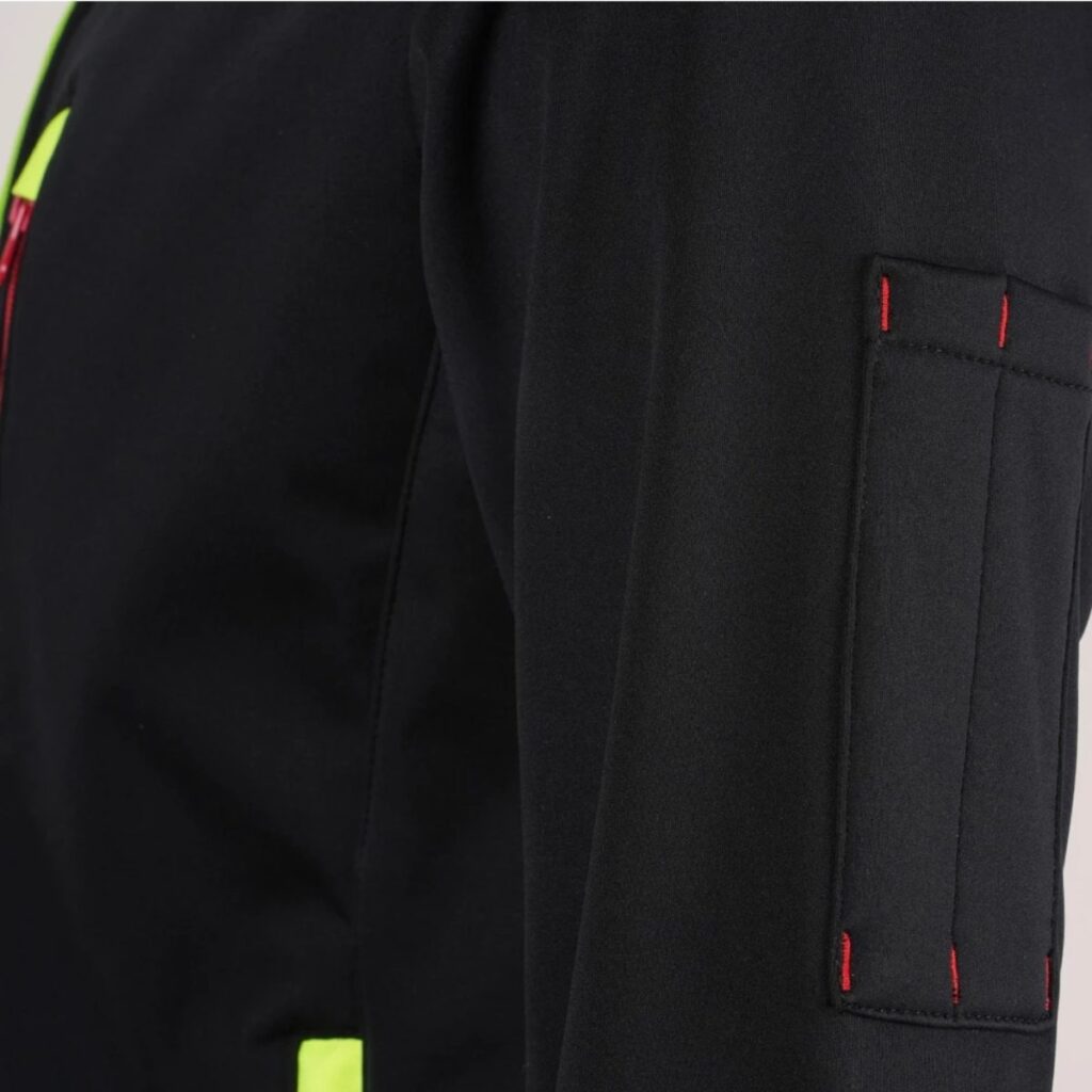 Stretch-Softshell-Jacke – schwarz/gelb – 3