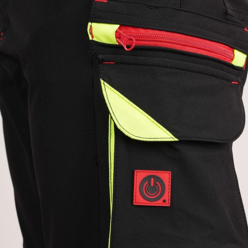 Stretch-Arbeitshose – schwarz/gelb-Effekt – 3