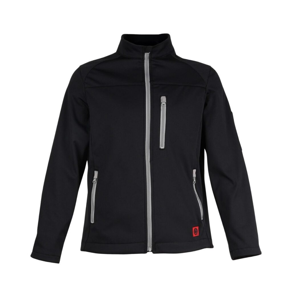 Stretch-Softshell-Jacke – weiß/grau – 6