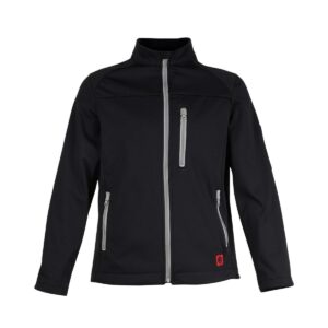 Stretch-Softshell-Jacke – schwarz/grau-Effekt