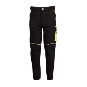 Stretch-Arbeitshose – schwarz/gelb-Effekt
