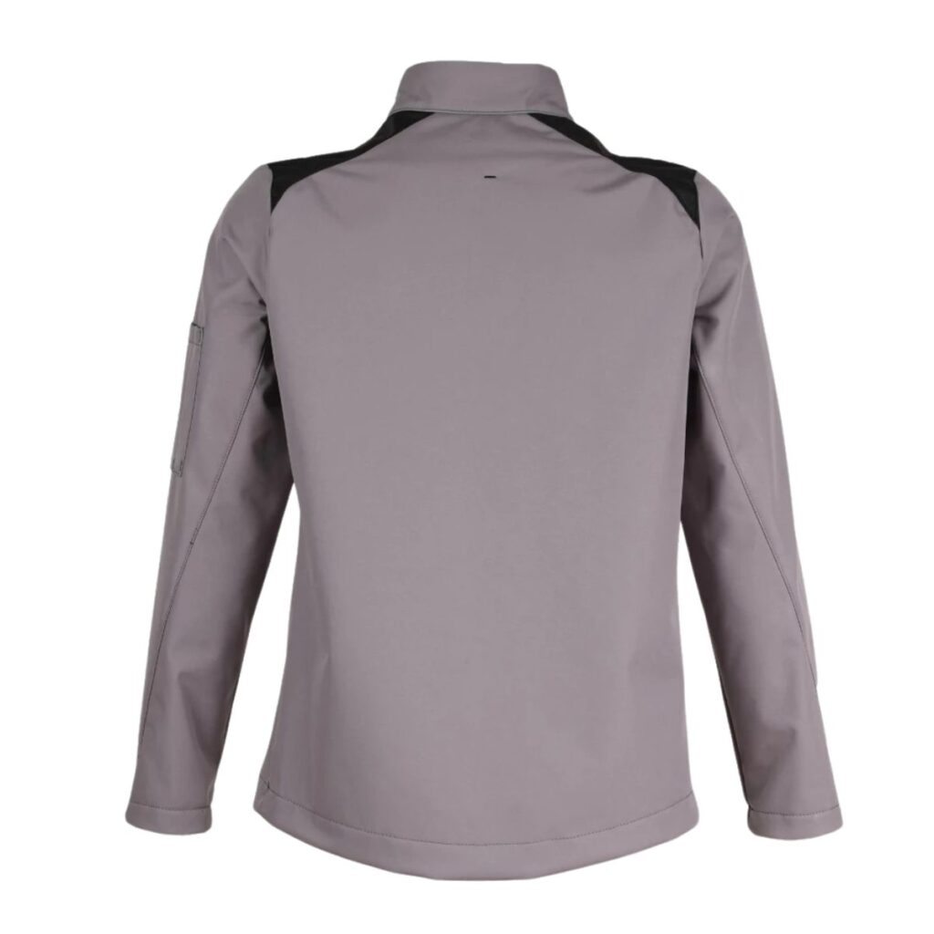 Stretch-Softshell-Jacke – grau/schwarz – 5