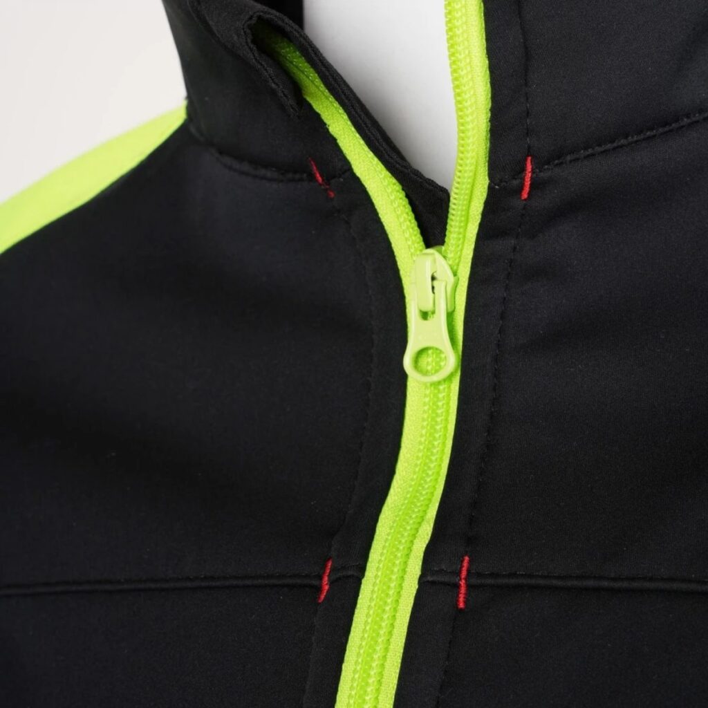 Stretch-Softshell-Jacke – schwarz/gelb – 4