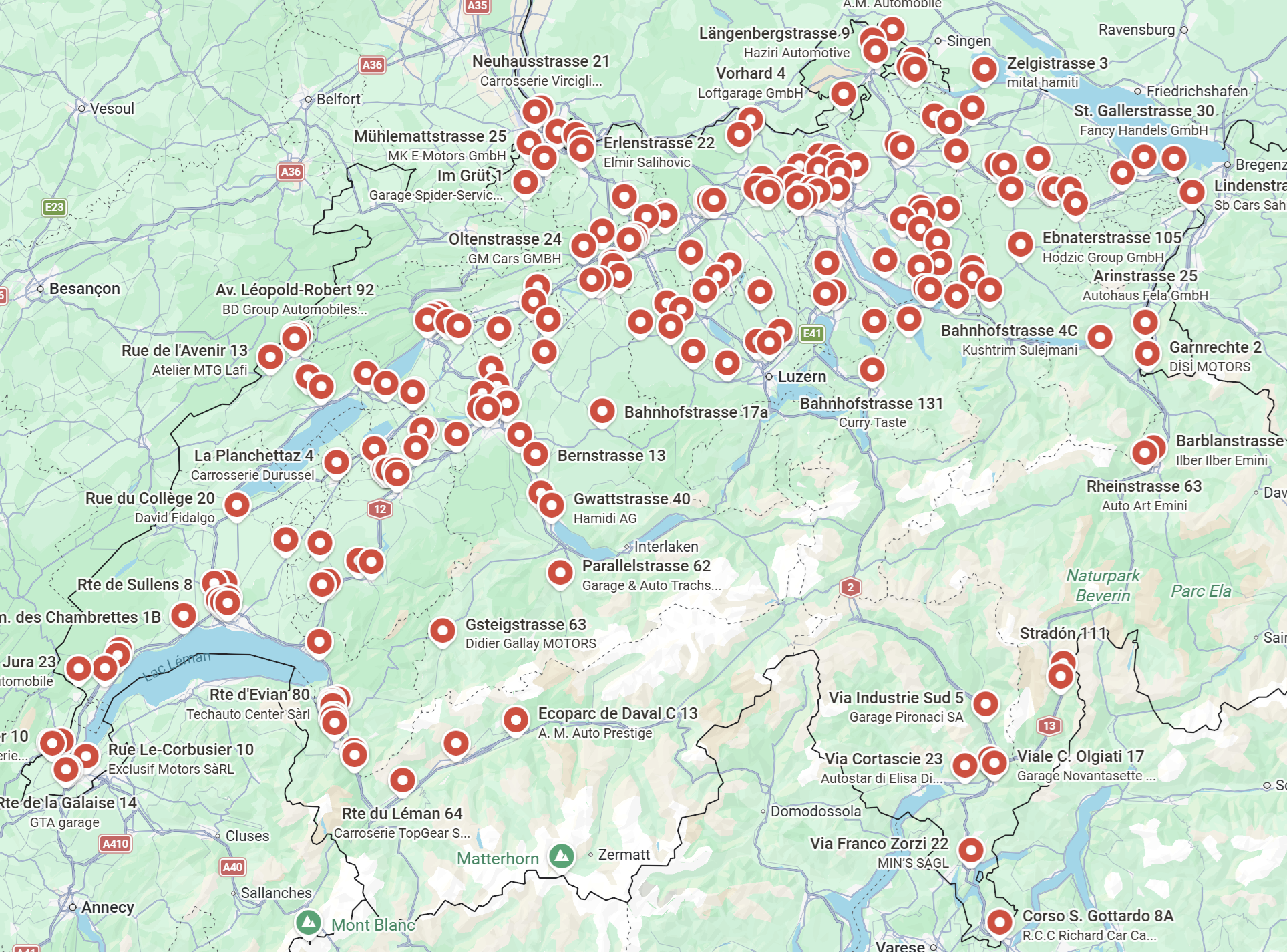 Unsere Kunden in der Schweiz