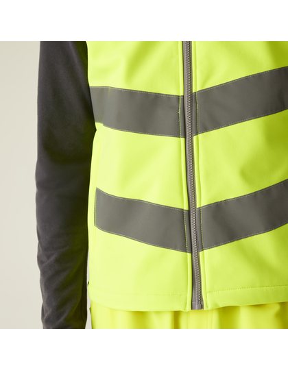 Hi-Vis Pro Contract Ablaze Softshell Bodywarmer – 5